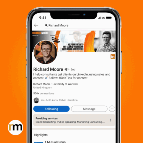Richard Moore - Selling in the DMs is NOT step 1
